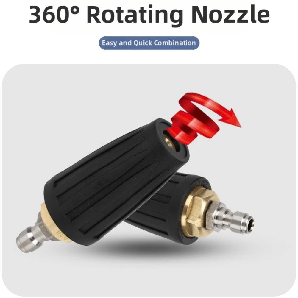 Core Lotus Nozzle for Pressure Washer with Rotating Spray and 14 Quick Connect