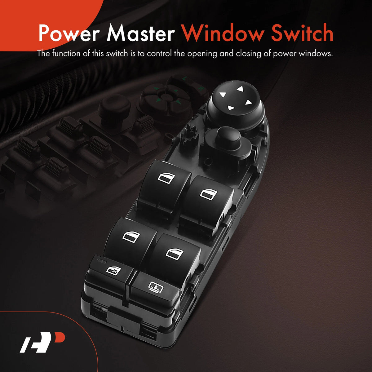 Front Left Power Window Switch for BMW 528i 528xi 535i 535xi 550i M5 (2008–2016) 61319122112