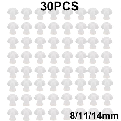 30Pcs Soft Ear Tips for Hearing Aids and Earplugs Universal Domes