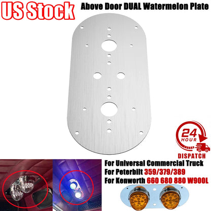 Dual Watermelon Plate for Peterbilt Kenworth 359/379/389/660/680