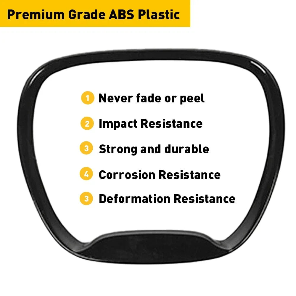 1X Black Steering Wheel Center Trim Ring for Dodge Durango (2014–2021)