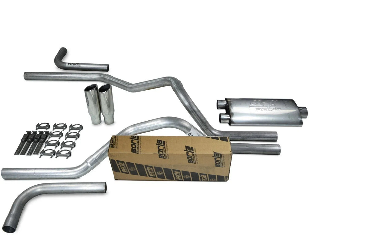2.5" Dual Exhaust Kit for Ford F-150 (2004–2014) Borla Pro XS Clamp Tip