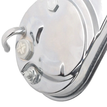 Chrome Power Steering Pump with 1 Groove Pulley for Chevy GM