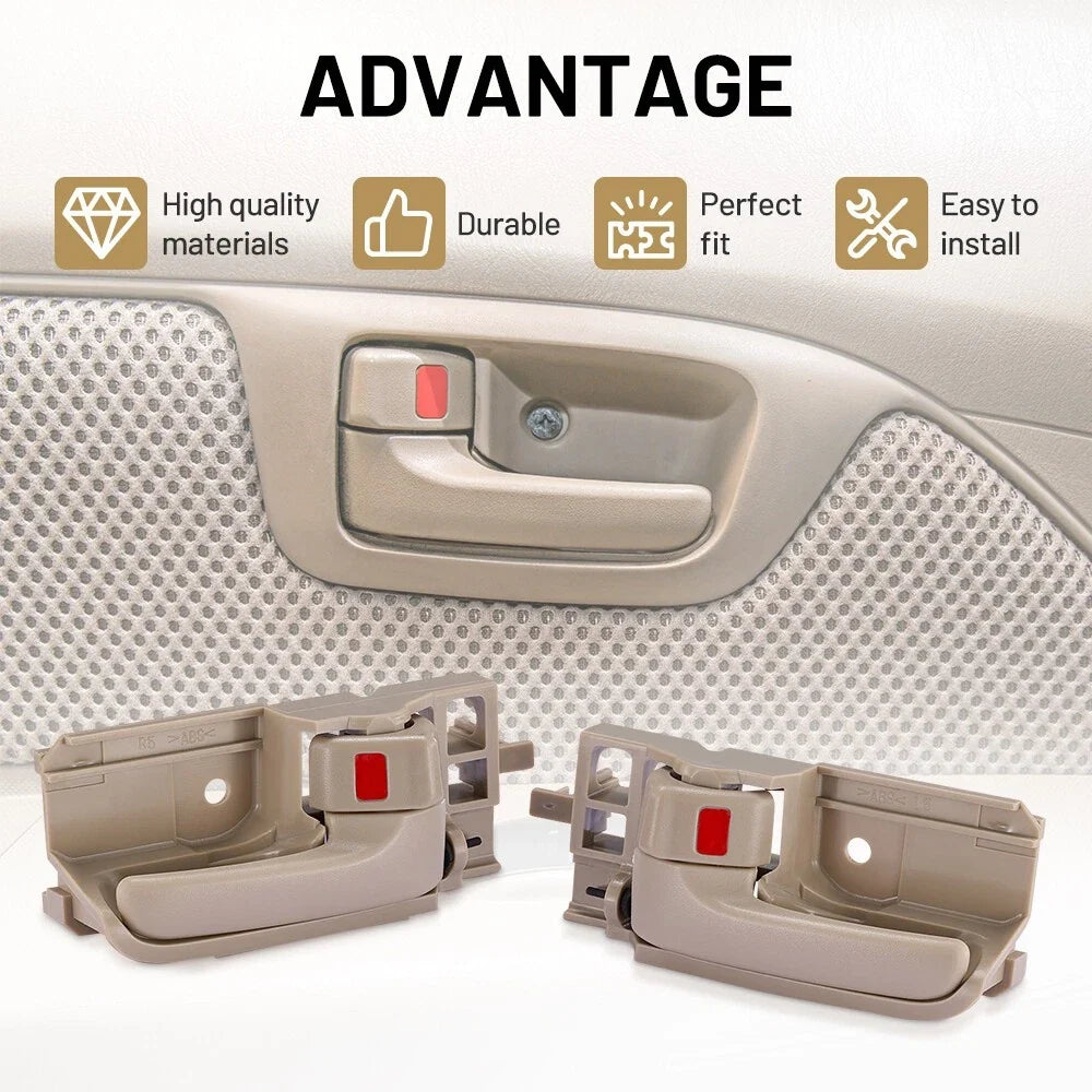 Set of 2 Interior Door Handles for Toyota Corolla Matrix (2003–2008) Beige