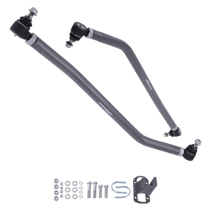 Front Steering Drag Link and Tie Rod Kit for Dodge Ram 2500 3500 (1994–1999) - 1V6DNA, Adjustable Track Bar, Panhard Rod, Stabilizer Clamp