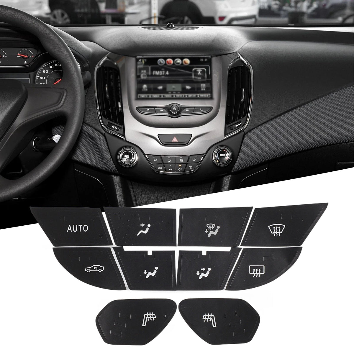 Button Repair Sticker for Chevrolet Cruze (2011–2016)