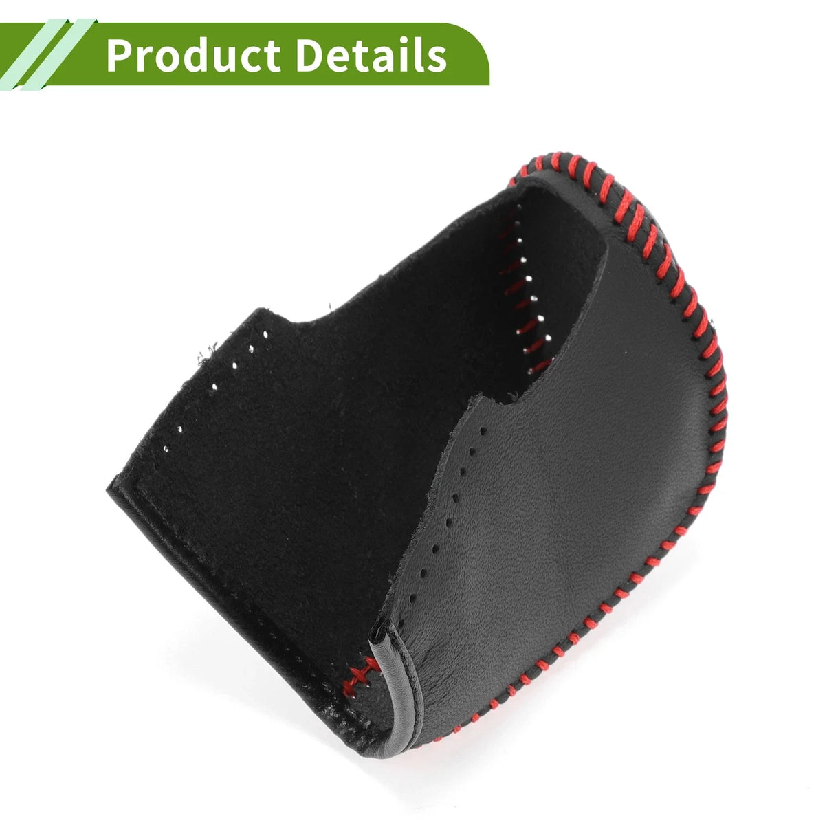 Gear Shift Knob Cover for Nissan Pathfinder (2013–2020) Black Carbon Fiber Red