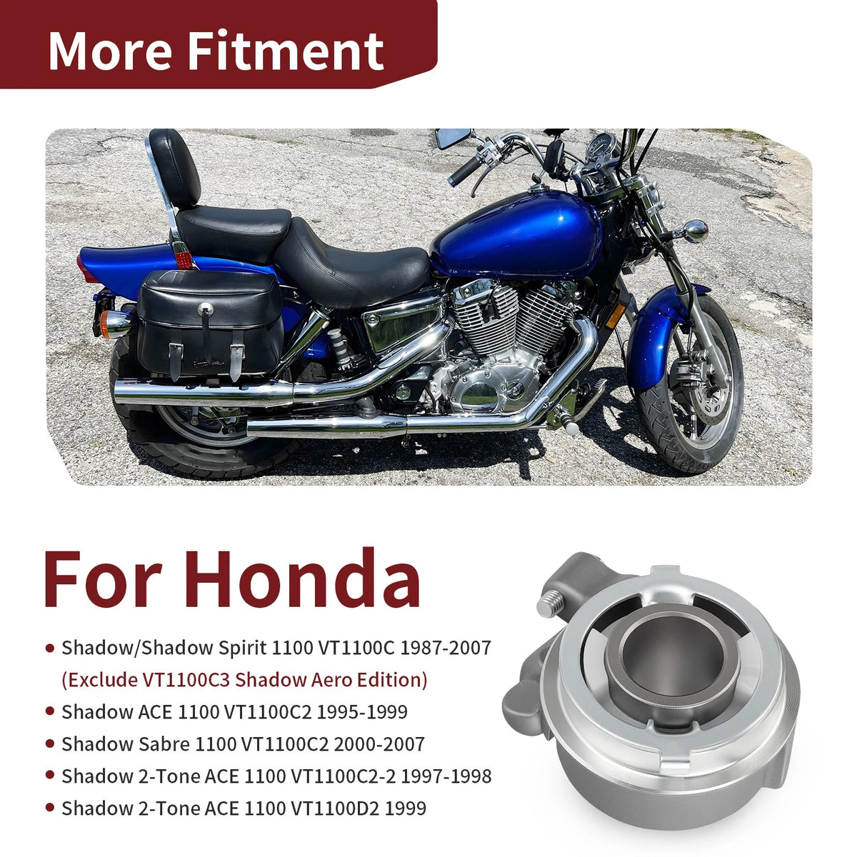 Speedometer Drive Gear Box Hub w/ Retainer for Honda Shadow 1100 (1987–2007) 44800-MM8-003, 44680-ML7-000