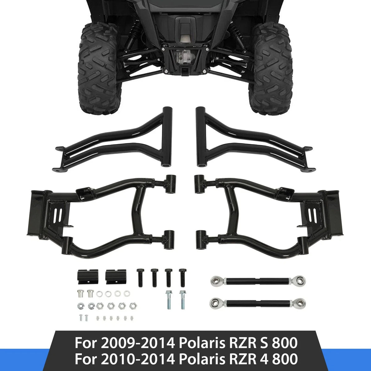 High Clearance Rear A-Arms 1.5" Forward for Polaris RZR S 800 / RZR 4 800 (2009–2014)