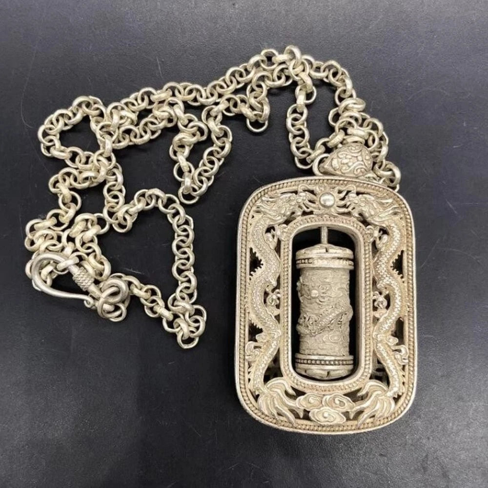 Dragon Statue Amulet Necklace for Car Enthusiasts