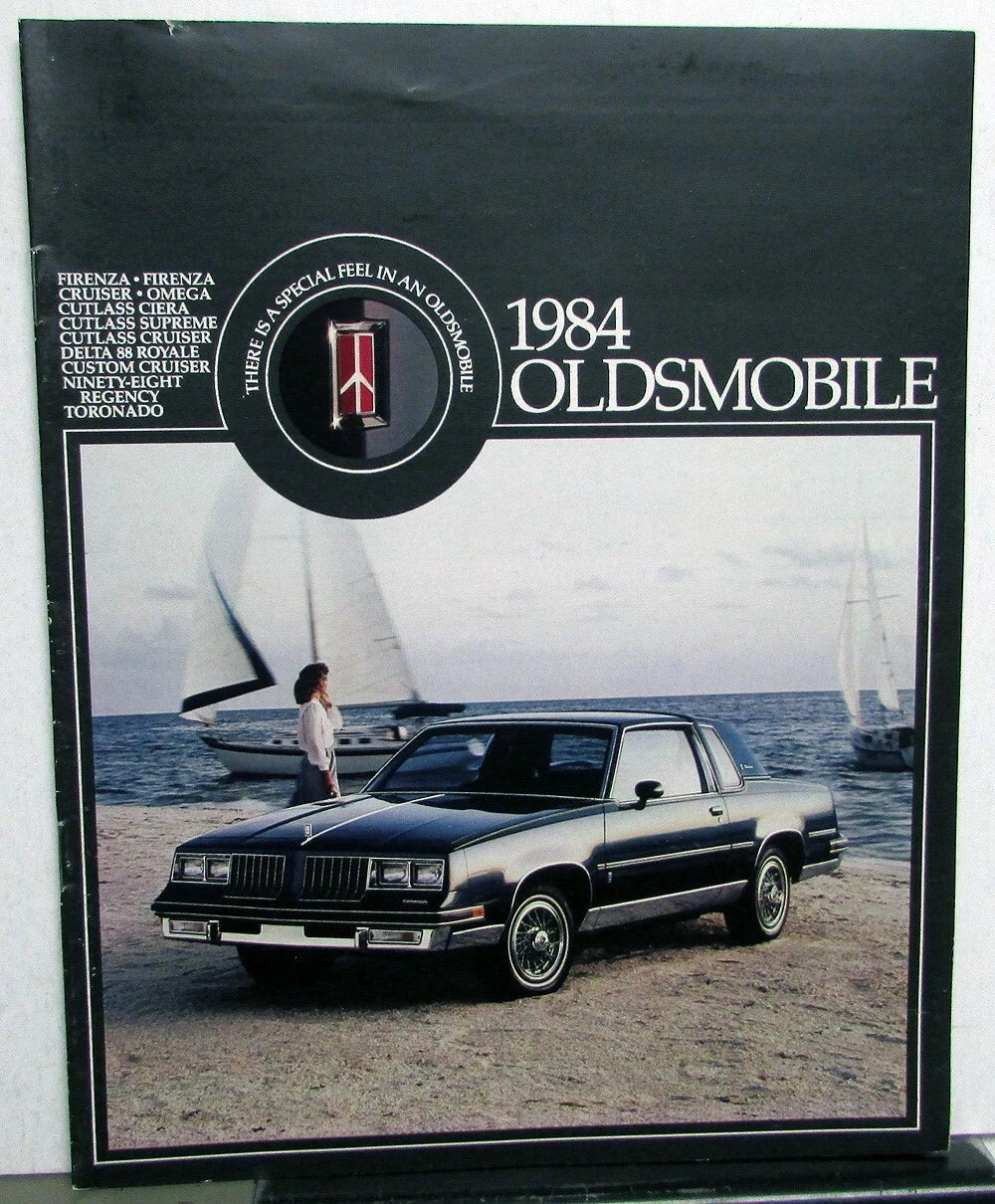 Sales Brochure for Oldsmobile Firenza Omega Cutlass 88 98 Toronado (1984)