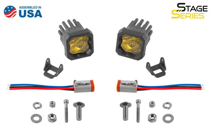 Diode Dynamics SSC1 LED Pods Yellow Sport Flood for Make Model (2005–2015)