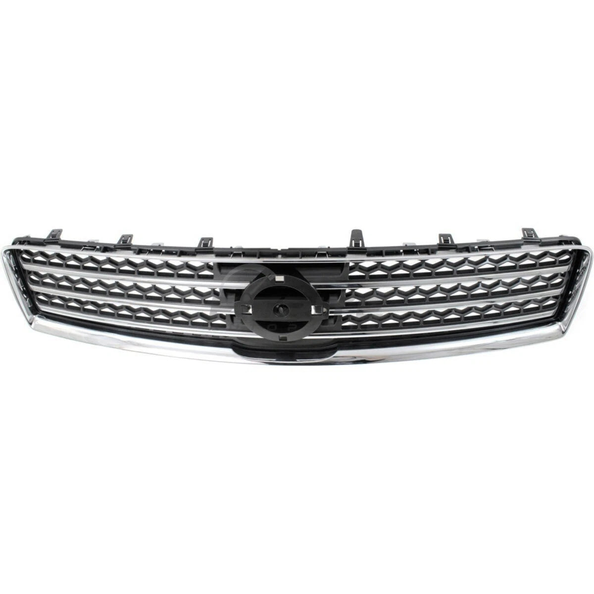 Front Upper ABS Grille for Nissan Maxima (2009–2011) FG948CG Chrome & Gray