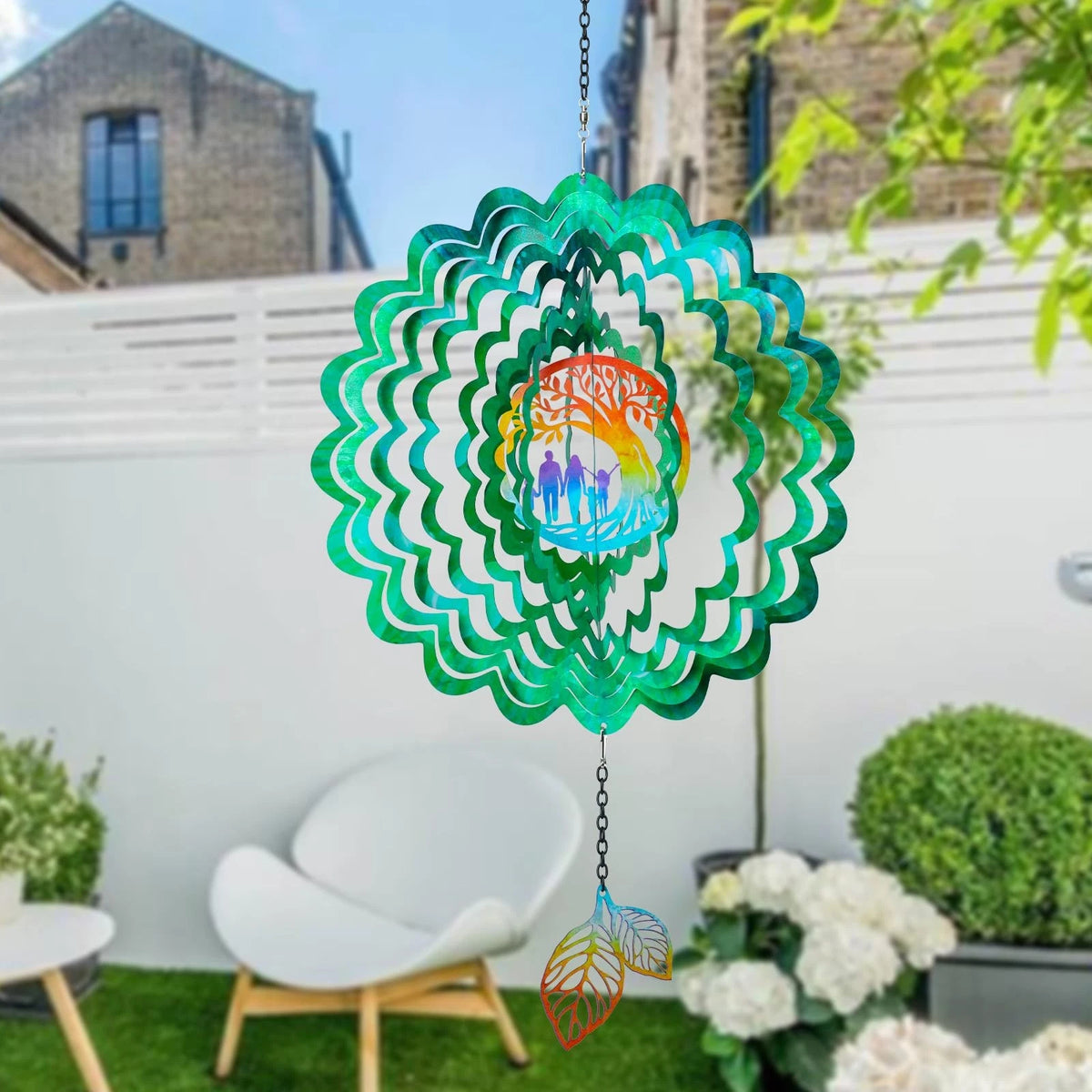 Tree of Life Wind Spinner 12 Inch 3D Stainless Steel