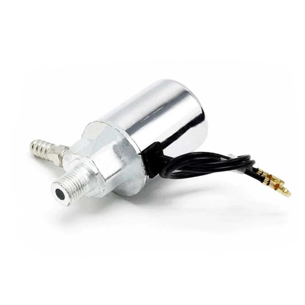 2 Chrome Solenoid Valves for Train Horn Air Tank Compressor (12V/24V)