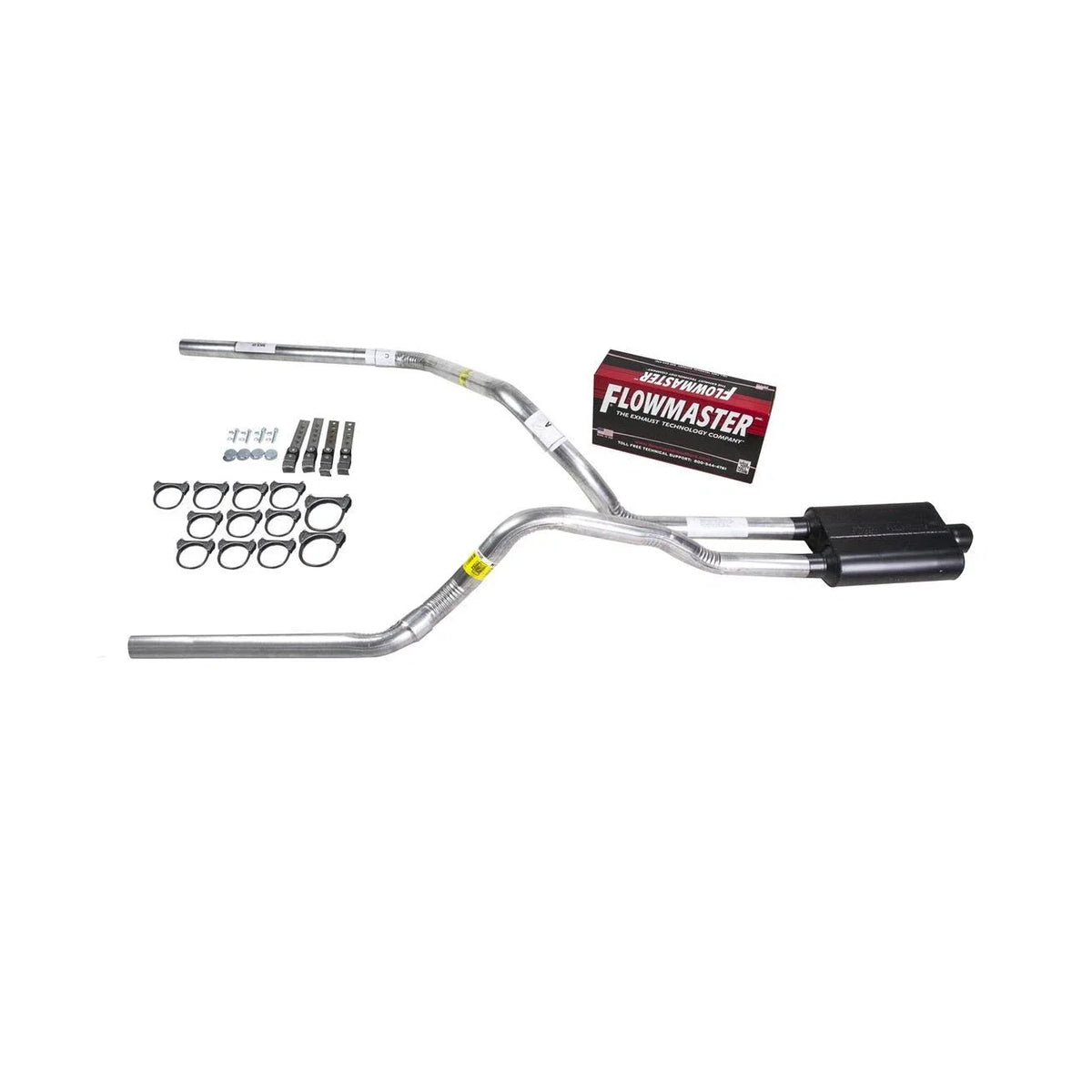 Dual Exhaust 2.5" Pipe for Ram 1500 2500 3500 (2007–2008) - Flowmaster Super 44