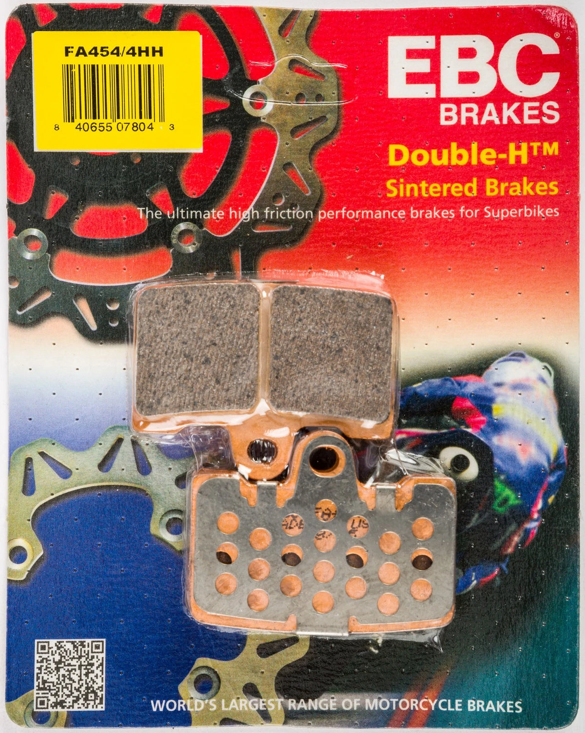 EBC Double-H Sintered Front Brake Pads FA454/4HH for Buell 1125R CR (2008–2010)