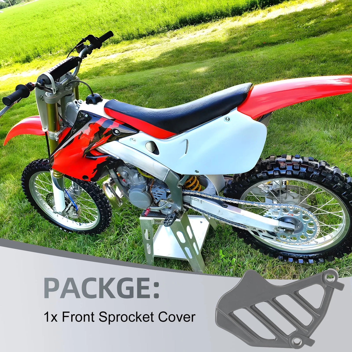 Front Sprocket Cover Guard 23810-KZ4-620 for Honda CR125R (1998–2007)