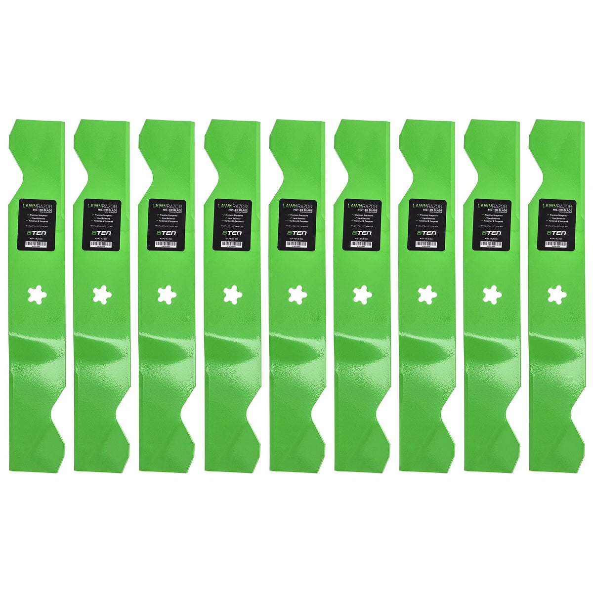9-Pack LawnRAZOR Mower Blades for Poulan Pro 541ZX (574292401, 575938401)