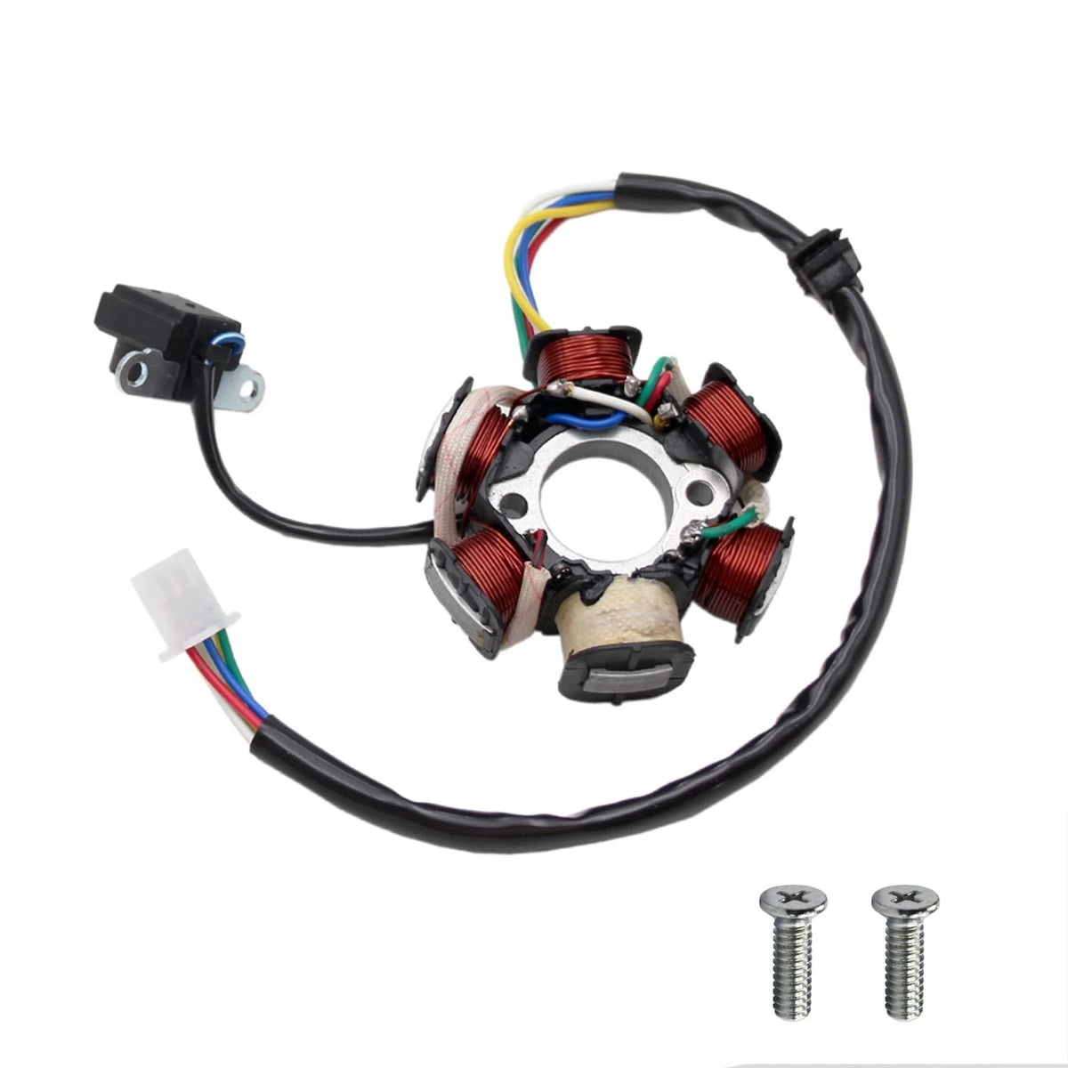 6 Pole Coil Stator Magneto for GY6 (PRO BAT LU-0106-DS7R)