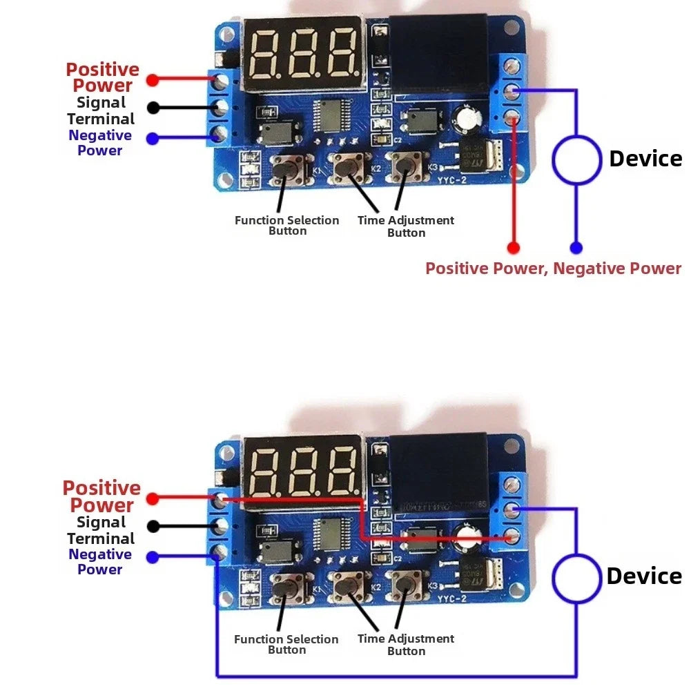 Industrial Timer Relay 12V with Optocoupler Isolation