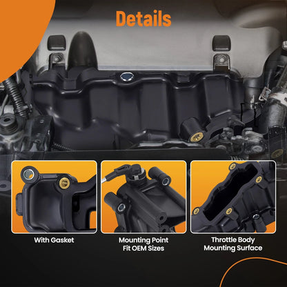 Left + Right Air Intake Manifold Set for VW Touareg Phaeton Audi A4 A6 Q7 (2010–2017)