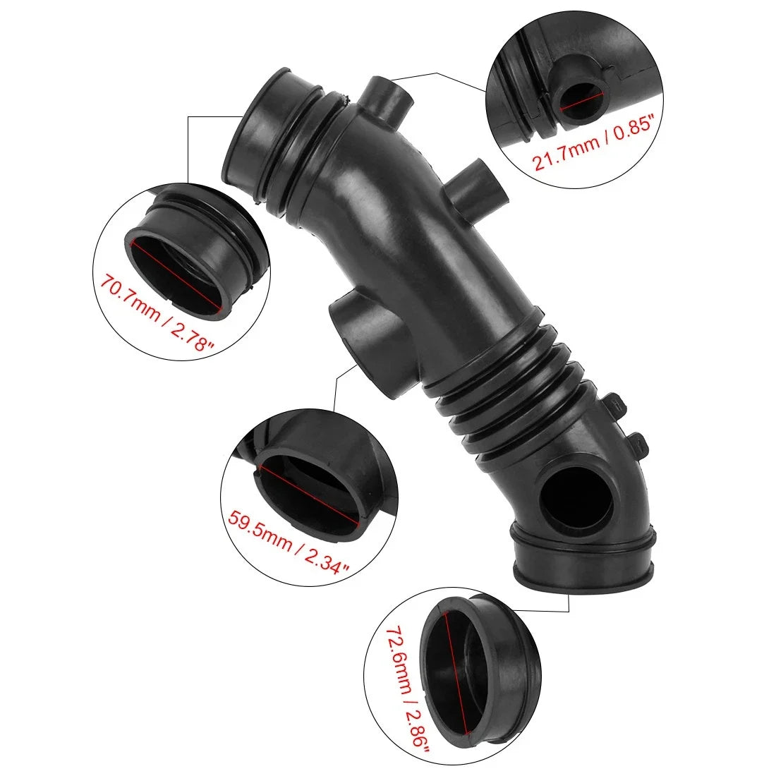 Air Intake Tube Hose for Toyota 4Runner (1996–1999) 17881-62091 Black