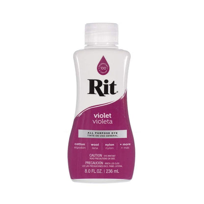 Rit Dye Liquid 8 Oz (Violet) for Fabric Dyeing