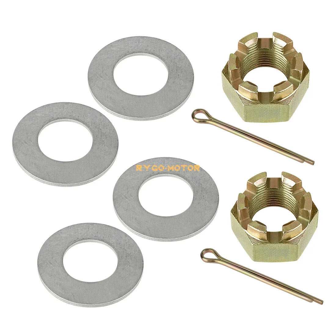 2pcs Rear Axle Castle Nut w/ Pin for Polaris Trail Blazer 250 (1999–2006)