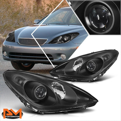 Projector Headlights for Lexus ES330 (2004–2006) - Black Housing, Clear Corner