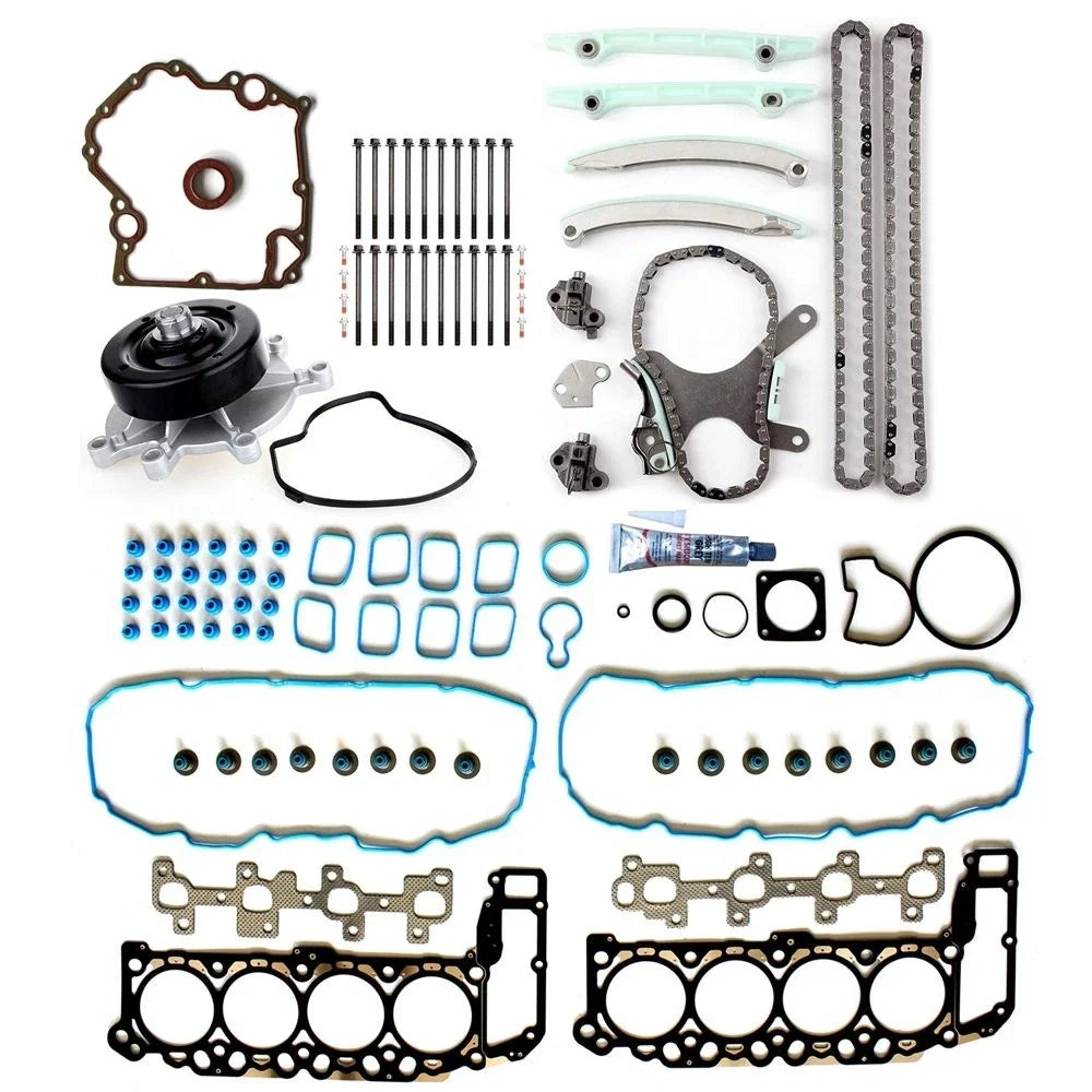 Head Gasket Bolt Set, Water Pump, Timing Chain Kit for Dodge Dakota (2000–2001)