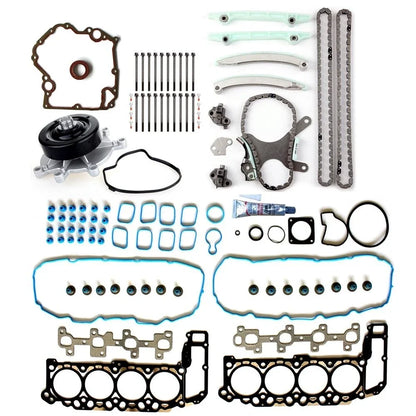 Head Gasket Bolt Set, Water Pump, Timing Chain Kit for Dodge Dakota (2000–2001)