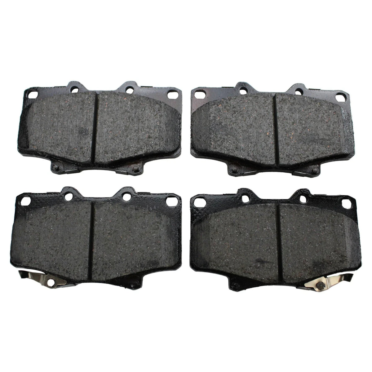 Set of 4 Akebono ProACT Front Ceramic Brake Pads for Toyota Land Cruiser (1996–2007)