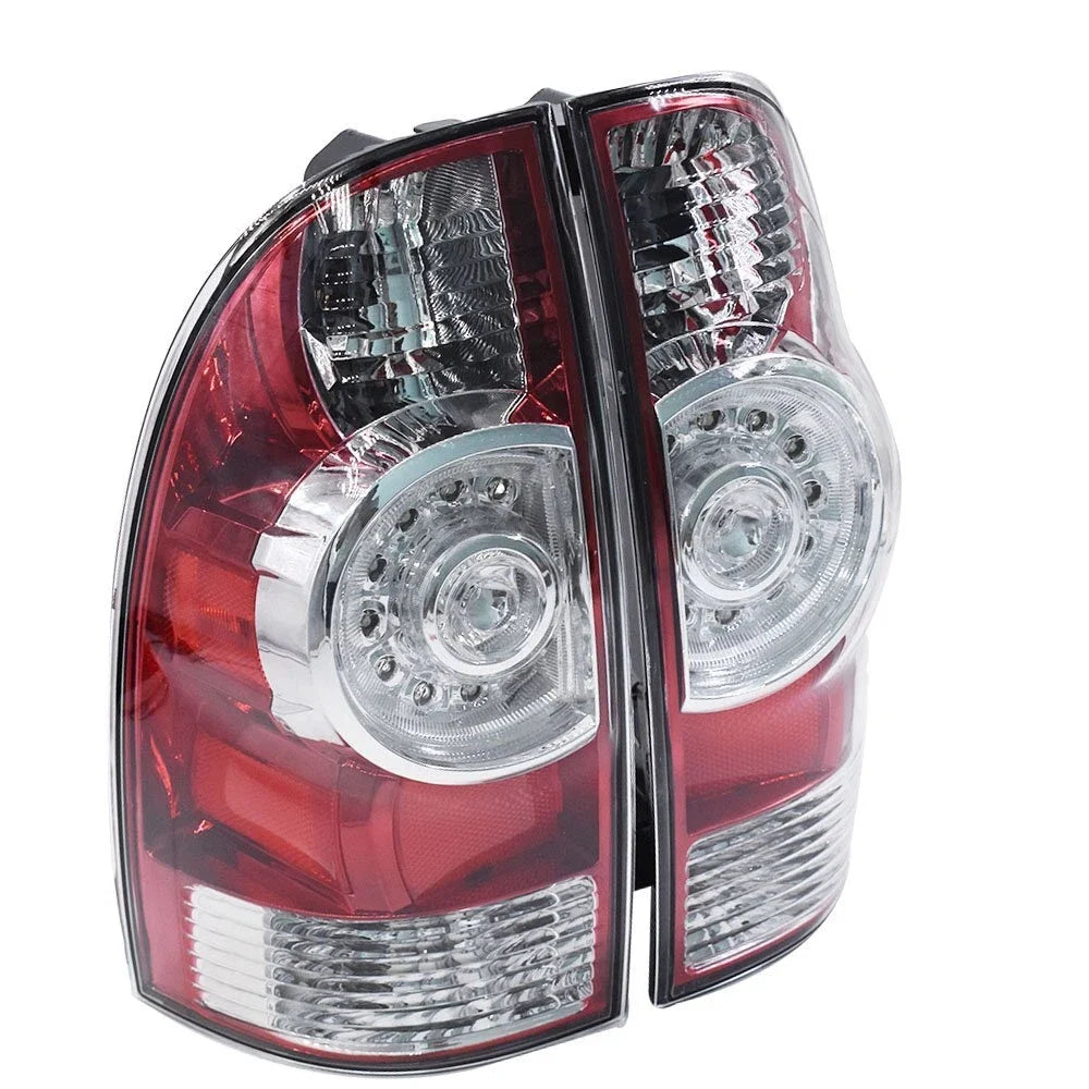 Set of 2 Clear LED Tail Lights Assembly for Toyota Tacoma (2005–2015)