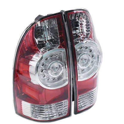 Set of 2 Clear LED Tail Lights Assembly for Toyota Tacoma (2005–2015)