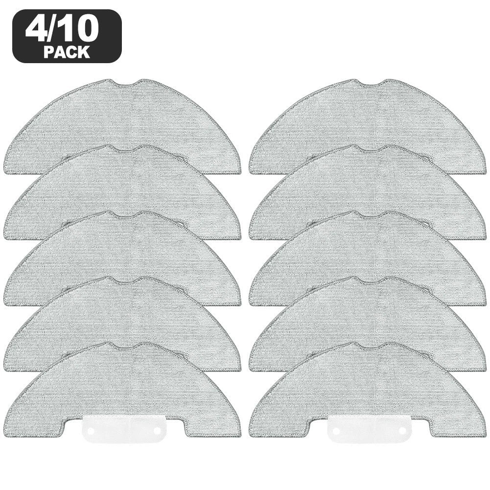 Set of 10 Microfibre Mop Pads for Airzeen Q10 Pro Robot Vacuum