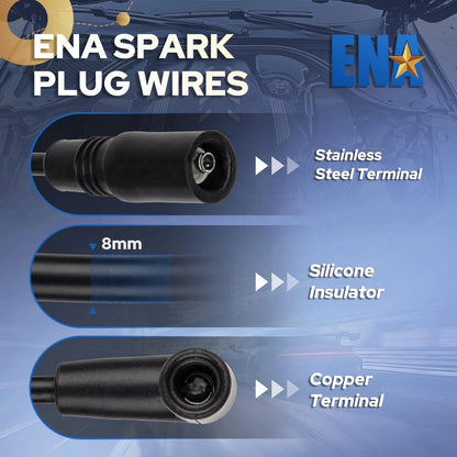Spark Plug Wire Set for Chevrolet GMC Cadillac Express