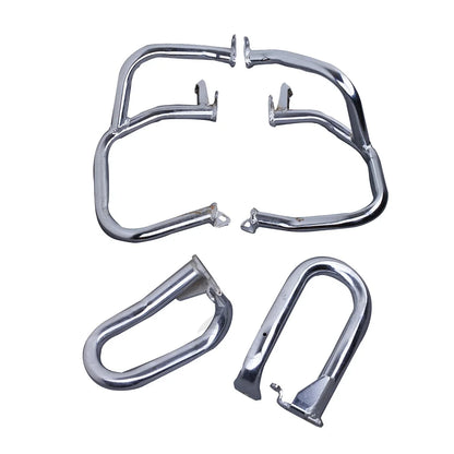 Front Rear Engine Guards Crash Bars for Honda Goldwing GL 1800 (2001–2017) Chrome