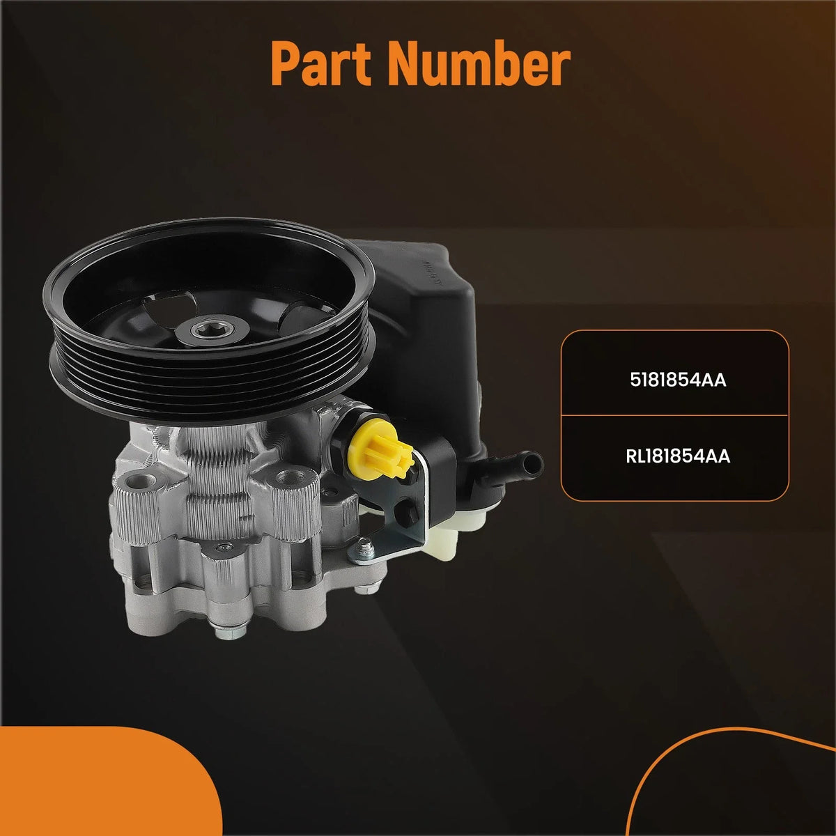 Power Steering Pump for Dodge Challenger (2014–2019) 5181778AB