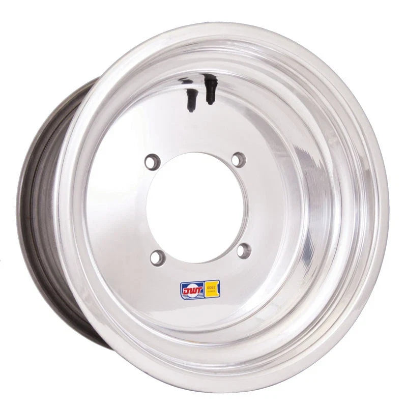 Set of 4 DWT 14" Polished Rims for Polaris RZR XP Turbo (14x8, 14x10)