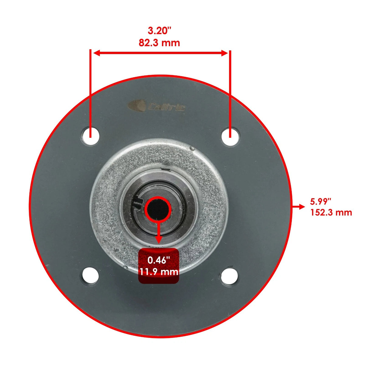54" Deck Spindle & Pulley for Bad Boy Maverick HD (2022–2023) SD212+PY242