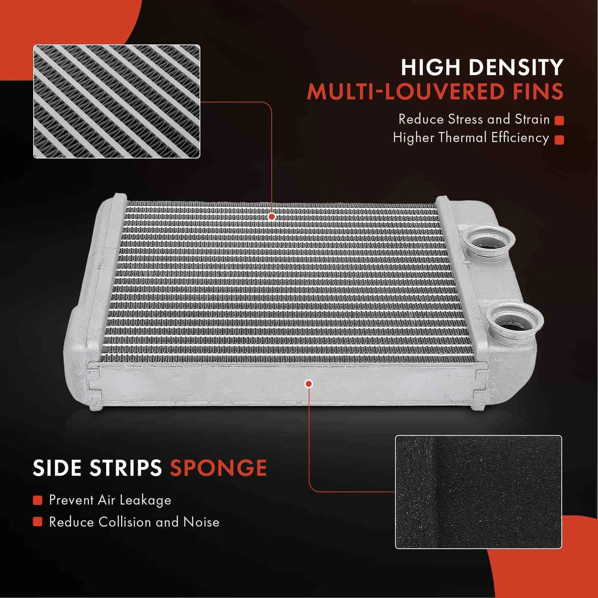 A-Premium Rear HVAC Heater Core w/ Pipe for Ford Expedition Navigator (2007–2018) 98130