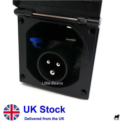 Powerpart 230V Mains Hook Up Inlet Socket for Motorhome (PO1113B)
