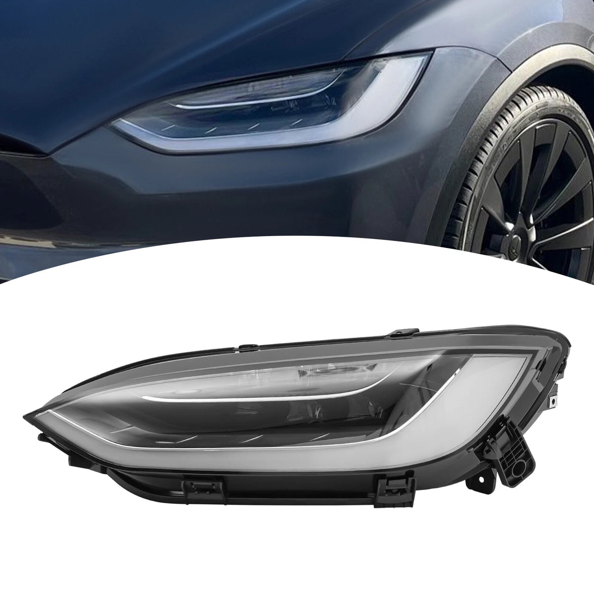 LED Headlight Assembly for Tesla Model X (2021–2024) 1800040-00-B, 1800040 00 B, 180004000B