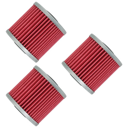 3 Pack Oil Filter for Kawasaki Bayou 250 KLF250 (2003–2011) FL114A1027, 16099004
