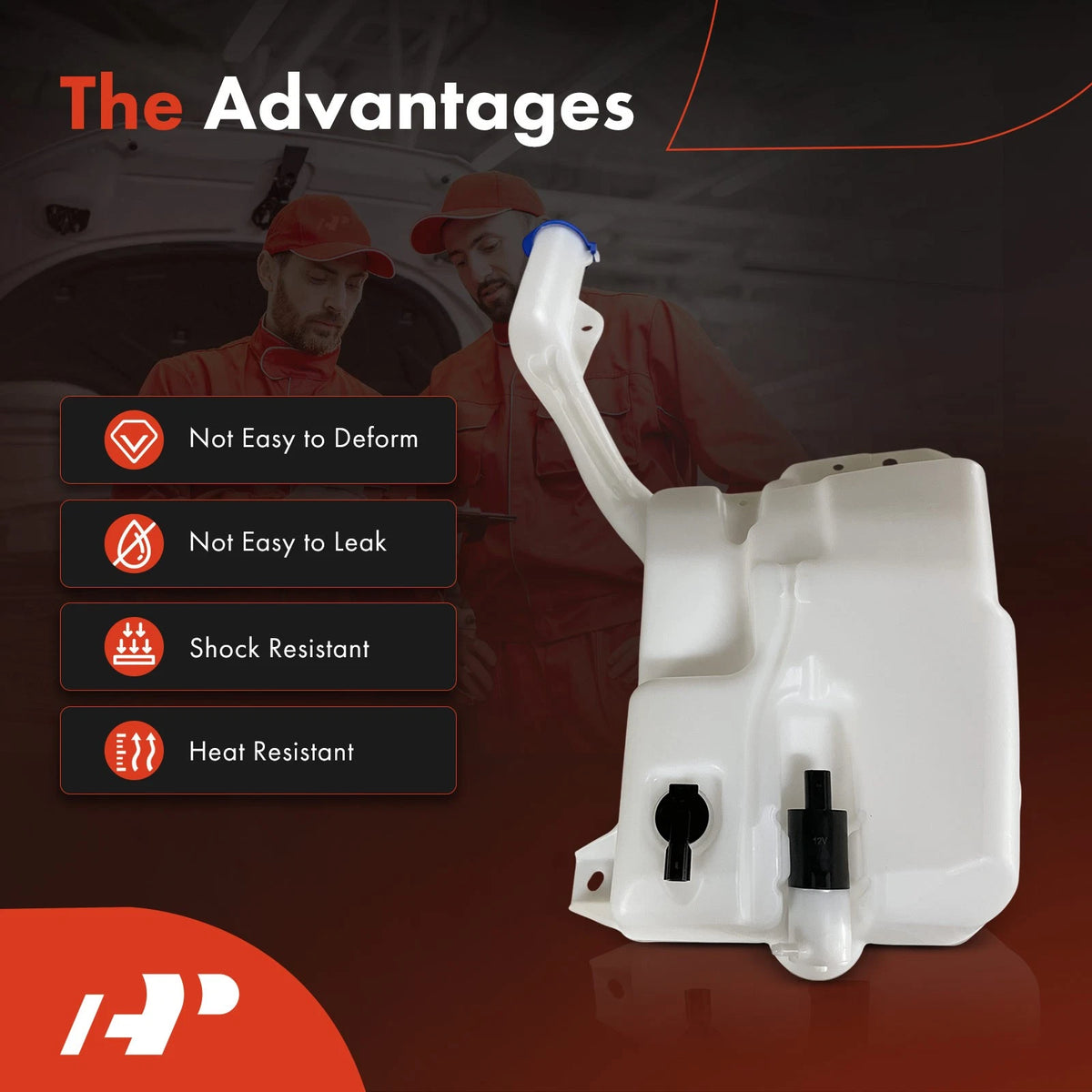 Windshield Washer Reservoir with Pump & Sensor for Ford Fusion (2013–2020) - HS7Z17618APFM, FO1288202