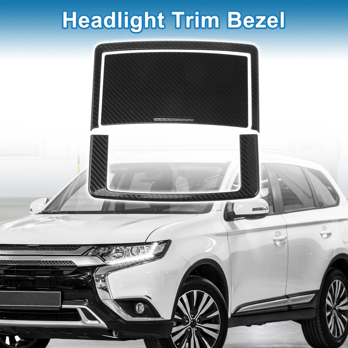 Set of 2 Headlight Trim Bezels for Mitsubishi Outlander (2022–2024)