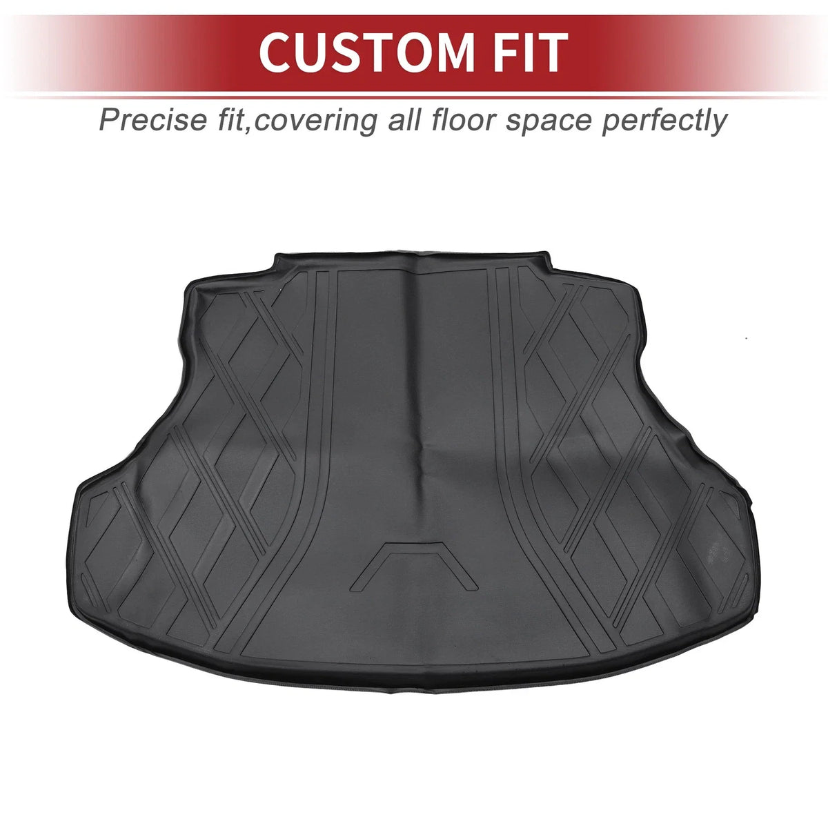 Cargo Liner Rear Trunk Mat for Honda Civic (2012–2015) TPE Diamond Pattern
