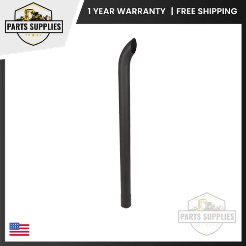 3" x 48" Curved Black Exhaust Stack Pipe for Universal Tractor