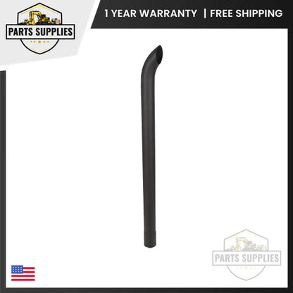 3" x 48" Curved Black Exhaust Stack Pipe for Universal Tractor